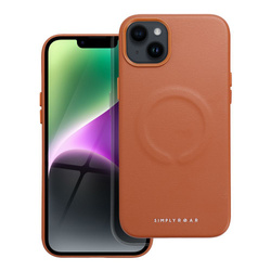 Futerał Roar Leather Mag Case kompatybilny z MagSafe - do iPhone 14 Plus Brązowy