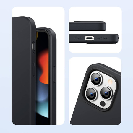 Ugreen Protective Silicone Case Soft Flexible Rubber Cover for iPhone 13 Pro black