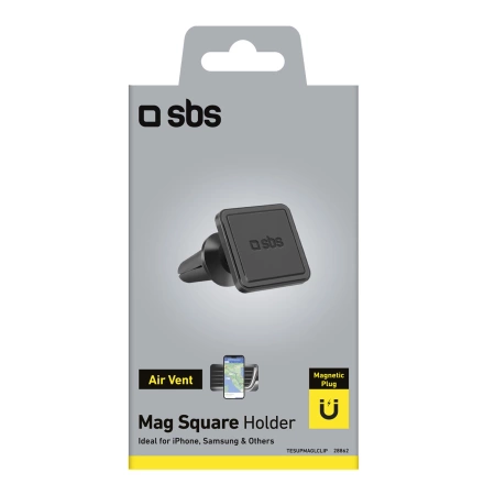 Magnetic smartphone holder SBS TESUPMAGLCLIP - black