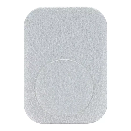 Skórzane Blaszki do Uchwytu Magnetycznego 2x Skórzane Nakładki srebrne