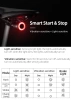 Rockbros Q3 Fahrrad-Rücklicht mit Smart Stop System - Schwarz