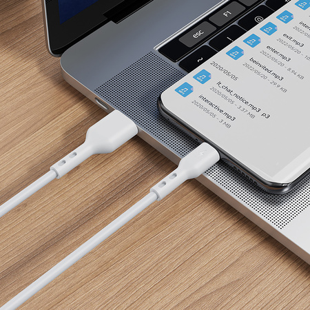 BWOO kabel BO-X172C 3A cable USB-A do USB-C 1m biały