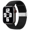 Pleciony materiałowy pasek bransoletka Strap Fabric opaska do Apple Watch 38 / 40 / 41 mm - czarny