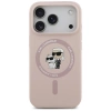 Karl Lagerfeld Silikon Karl&amp;Choupette Ring MagSafe Case für iPhone 17 Pro - Pink
