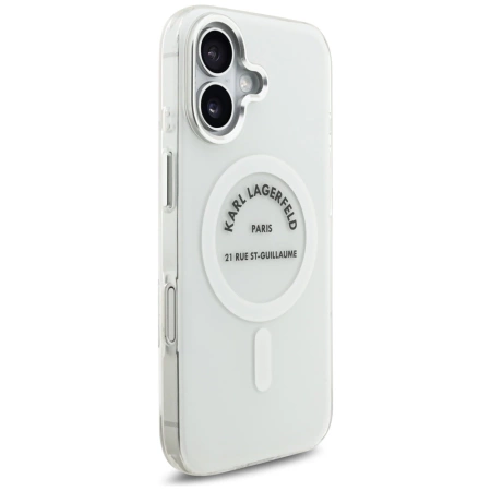 Karl Lagerfeld IML Karl RSG Logo MagSafe Case für iPhone 17 - Transparent