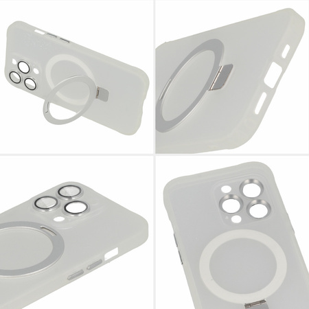 Tel Protect Magical Magsafe Stand Case do Iphone 15 Plus srebrny