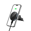 TECH-PROTECT MM15W-V5 MAGNETIC MAGSAFE CD & VENT CAR MOUNT WIRELESS CHARGER 15W BLACK/BLACK