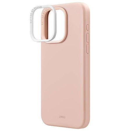 Uniq Lino Hue iPhone 15 Pro Max 6.7&quot; case Magclick Charging pink/blush pink