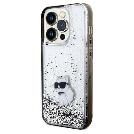 Karl Lagerfeld nakładka do iPhone 14 Pro 6,1" KLHCP14LLKCNSK HC LIQ. GLITTER C transparentna
