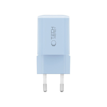 TECH-PROTECT NCM33W 2-PORT NETWORK CHARGER PD33W/QC3.0 BABY BLUE