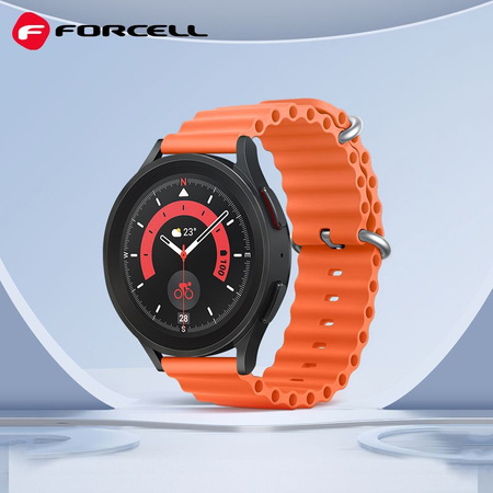 FORCELL F-DESIGN FS01 pasek / opaska do Samsung Watch 22mm pomarańczowy