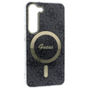 Guess GUHMS23MH4STK S23+ S916 schwarz/schwarzes Hardcase 4G MagSafe