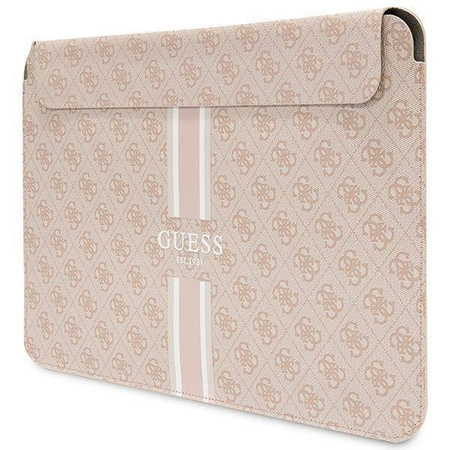 Torba LAPTOP 16" Guess Sleeve 4G Printed Stripes (GUCS16P4RPSP) różowe