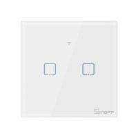 Sonoff T0EU2C-TX two-channel touch Wi-Fi wireless wall smart switches weiß (IM190314010)