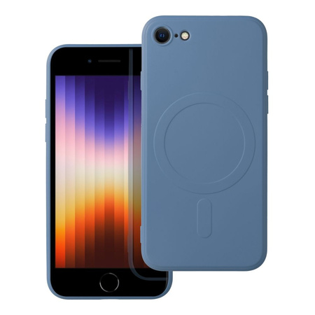 Futerał Silicone Mag Cover kompatybilny z MagSafe do IPHONE 7 / 8 / SE 2020 / SE 2022 niebieski