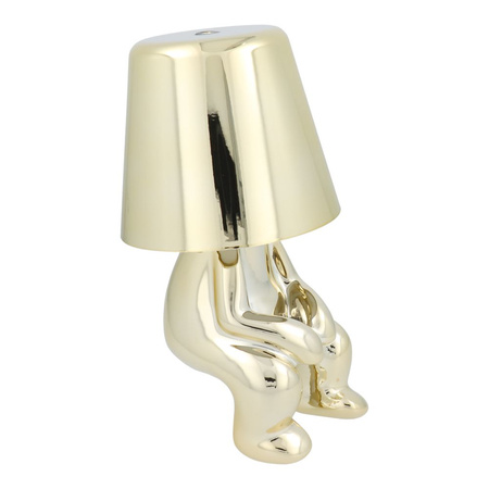 Lampka nocna GOLD MAN Art Deco siedzący (wzór 2) MLTL
