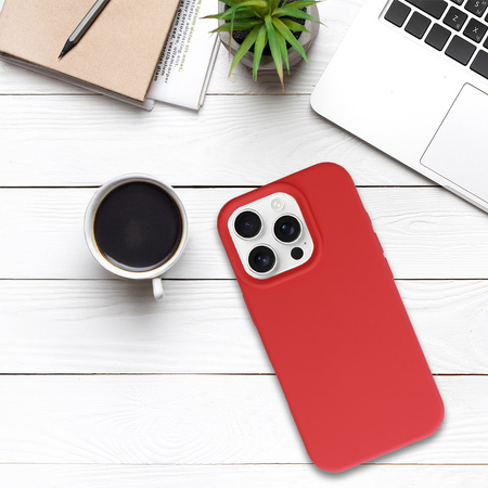 Tel Protect Silicone Premium do Iphone 16 Pro Max koralowy