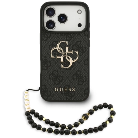 Etui Guess 4G Strap 4G Classic Logo na iPhone 17 Pro - czarne