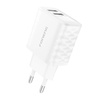 Ładowarka sieciowa Foneng EU53 20W 2xUSB-A,  2,4A (Biała) + kabel USB-A doLightning