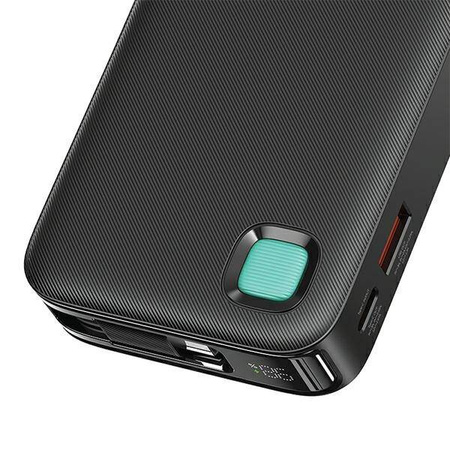 USAMS Powerbank with retractable USB-C Retractable cable 10000 mAh PD 20W Fast Charge XY Series black/black 10KCD22401(US-CD224)