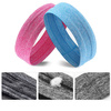 Elastisches Stirnband aus Stoff zum Laufen Fitness Pink