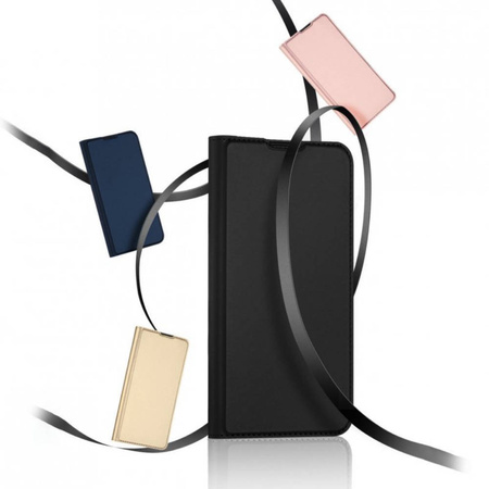 Schutzhülle VIVO Y01 / Y15S mit einem Flip Dux Ducis Skin Leder schwarz