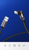 Ugreen kątowy kabel przewód USB - Lightning MFI 1m 2,4A czarny (60521)