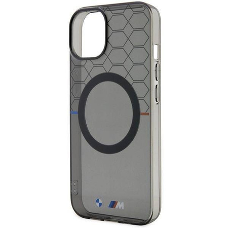 Hülle BMW BMHMP14SHGPK iPhone 14 6.1&quot; grau/grau Muster MagSafe