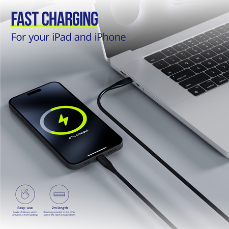 Allity kabel AUC-02 USB-C - USB-C 2,0 m 100W czarny