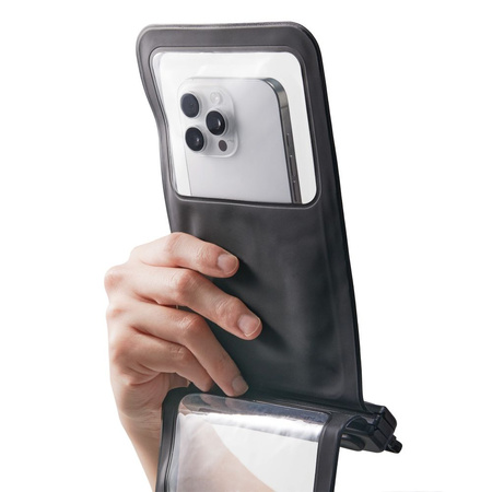 Spigen A603 Universal Waterproof Case - Etui wodoodporne do smartfonów do 6.9" (Black)