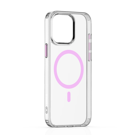 Nakładka Etteri Color Mag do iPhone 15 Pro Max 6,7" różowa