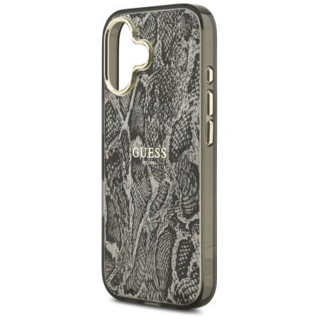 Guess Python Pattern MagSafe Case für iPhone 17 - Schwarz