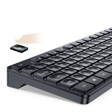 Ugreen MK006 2,4 GHz kabelloses Maus- und Tastaturset – Schwarz