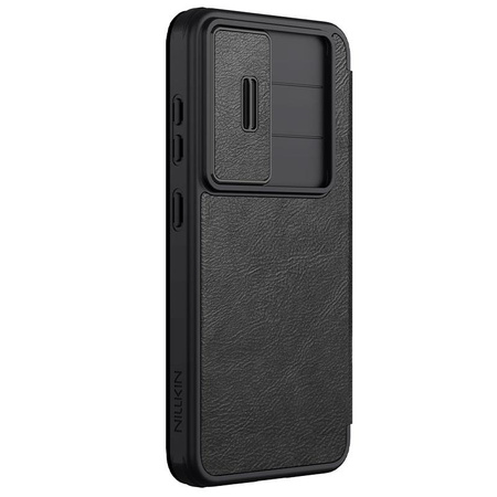 Nillkin Qin Pro Leather Case Samsung S25+, BLACK / CZARNY