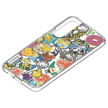 Panel Samsung GP-TOU021HOQYW do etui Frame Cover do Galaxy S22+ Simpsons Faces biały/white