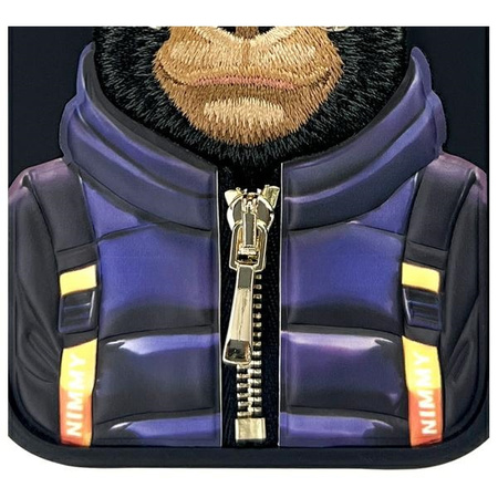 Nimmy etui iPhone 16 6.1" czarny/black Cool&Cute 2.0 Monkey