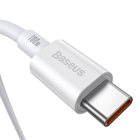 Baseus Superior kabel przewód USB Typ C - USB Typ C szybkie ładowanie Quick Charge / Power Delivery / FCP 100W 5A 20V 2m biały (CATYS-C02)