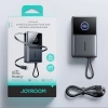 Joyroom JR-PR1 10000mAh 22,5W Powerbank mit integriertem einziehbarem USB-C-Kabel - Schwarz