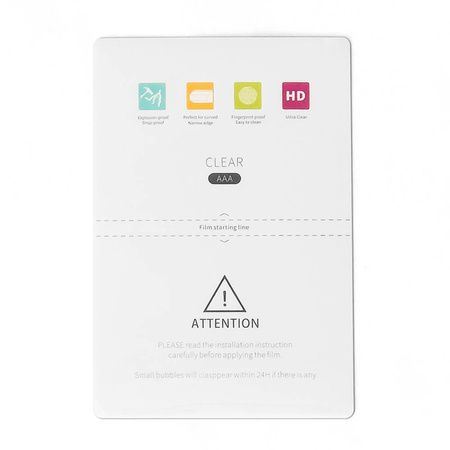 50 pcs Ultra-Clear Auto repair Hydrogel Screen Protector (18cm x 12cm)
