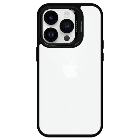 Tel Protect Kickstand case + szkło na aparat (lens) do Iphone 15 Plus czarny