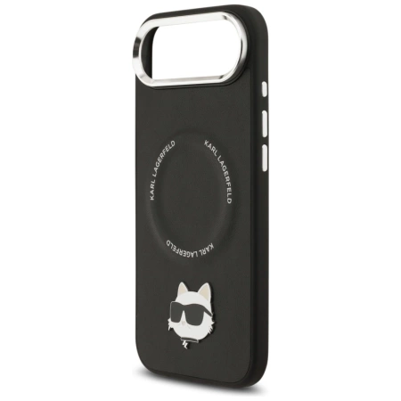 Karl Lagerfeld Choupette Pin MagSafe Case für iPhone Air Schwarz