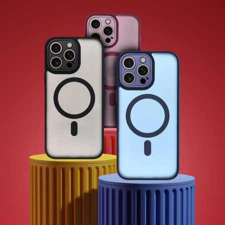 Futerał VARIETE MAG COVER kompatybilny z MagSafe do IPHONE 13 fioletowy