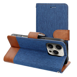 Kabura JEANS Book do IPHONE 16 Plus niebieski
