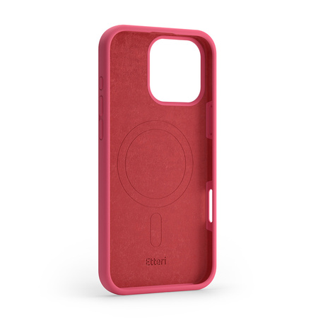 Nakładka Etteri Silicone Mag do iPhone 16 Pro Max 6,9" malinowa