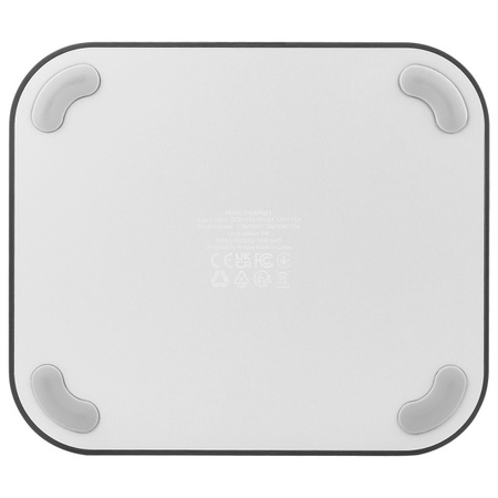 Proove 3w1 Lampka nocna + budzik Day &   Night LED 1200mAh 3W z ład. indukcyjną 15W szary/dark gray