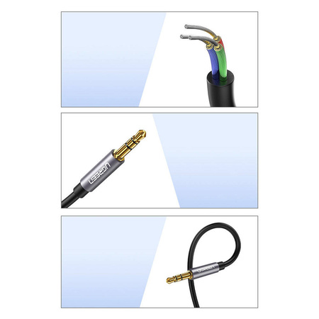 Ugreen adapter cable extension AUX mini jack 3.5 mm 1.5m blue (AV118)