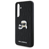 Oryginalne Etui SAMSUNG GALAXY S24 FE Karl Lagerfeld Hardcase Monogram Karl&Choupette Head Pin (KLHCS24FEPGKLKCPK) czarne