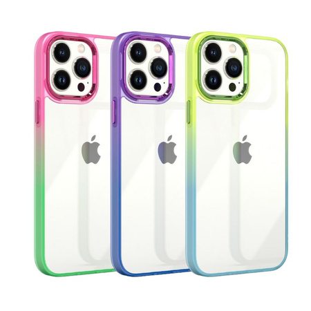 Case IPHONE 11 PRO MX Rainbow green-blue