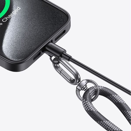 USAMS Uniwersalna smycz do telefonu 34cm szary/grey ZB282GS01 (US-ZB317)