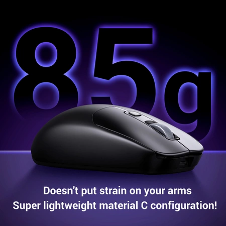 Ugreen MU103 Bluetooth 5.0 Computermaus / 2,4 GHz USB-Empfänger – Schwarz